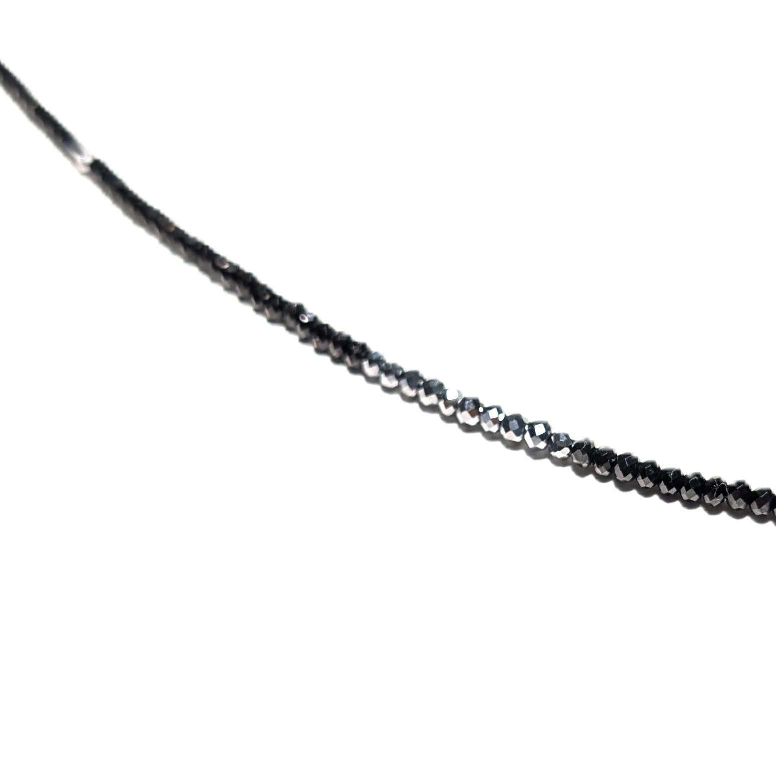 K18WG ホワイトゴールド トライアングルカット ブラックスピネル テラヘルツ ネックレス スポーツ選手愛用 ギフト | 16枚目