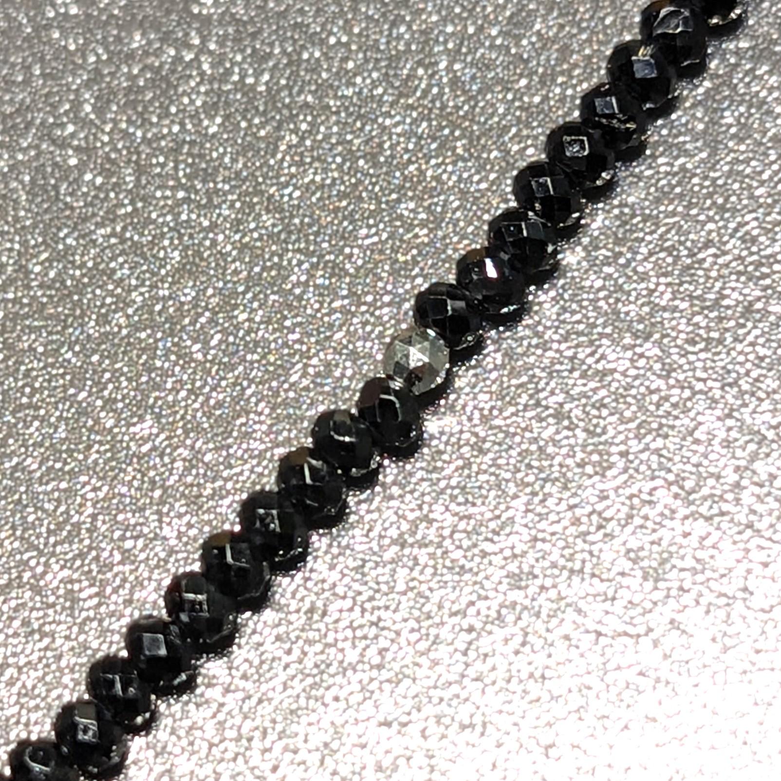 K18WG ホワイトゴールド トライアングルカット ブラックスピネル テラヘルツ ネックレス スポーツ選手愛用 ギフト | 17枚目