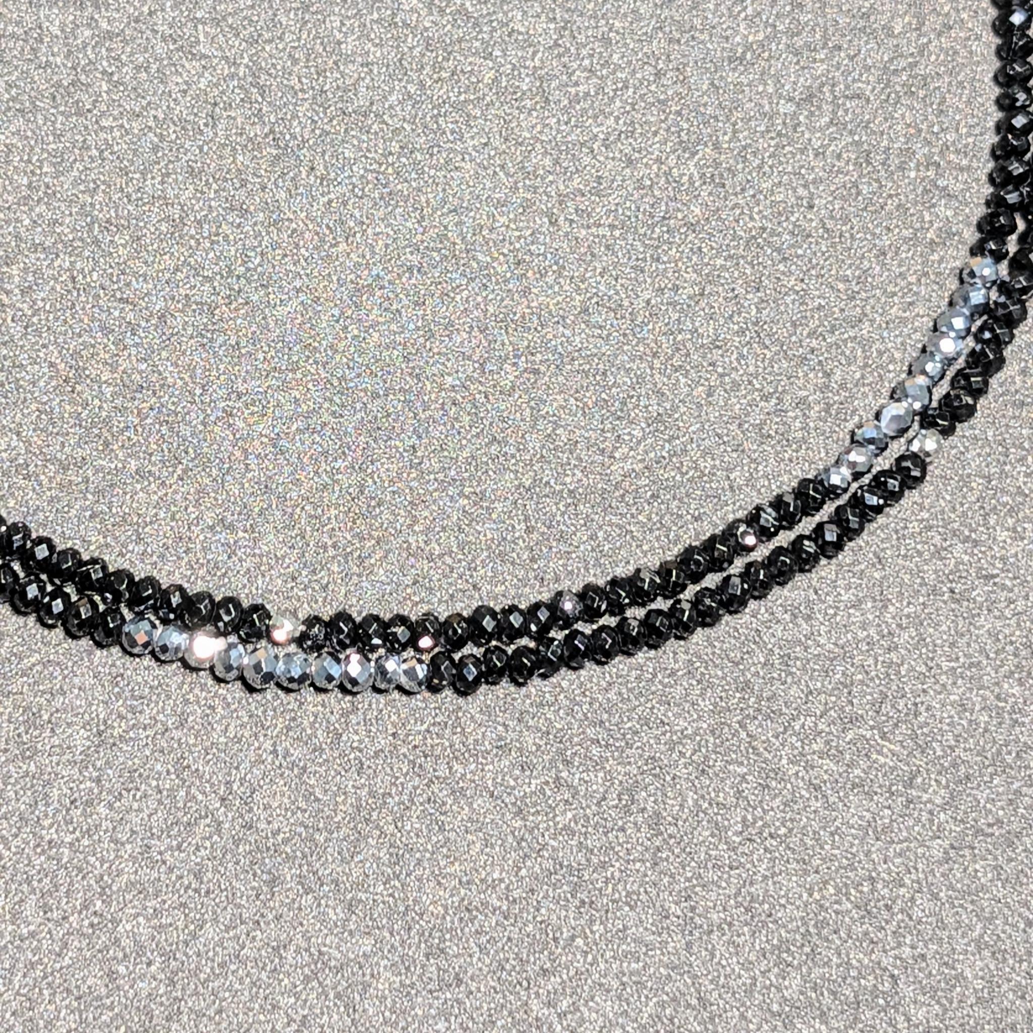 K18WG ホワイトゴールド トライアングルカット ブラックスピネル テラヘルツ ネックレス スポーツ選手愛用 ギフト | 19枚目