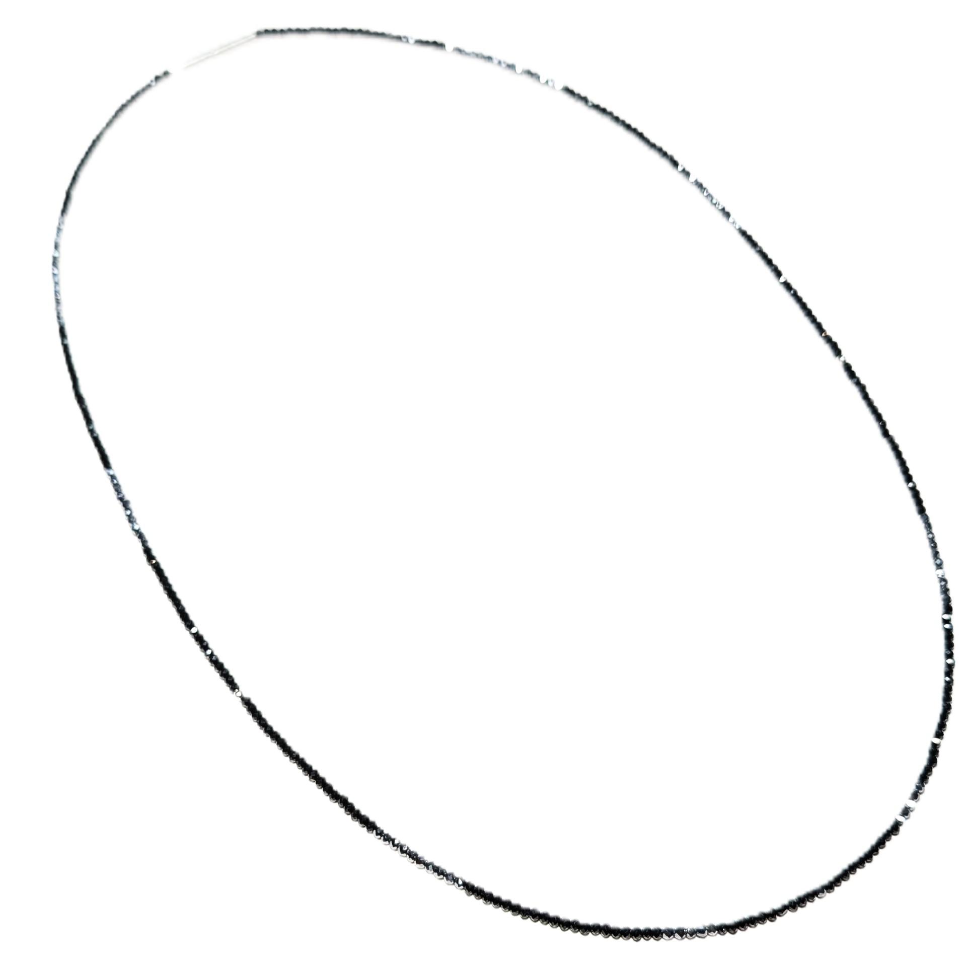 K18WG ホワイトゴールド トライアングルカット ブラックスピネル テラヘルツ ネックレス スポーツ選手愛用 ギフト | 4枚目