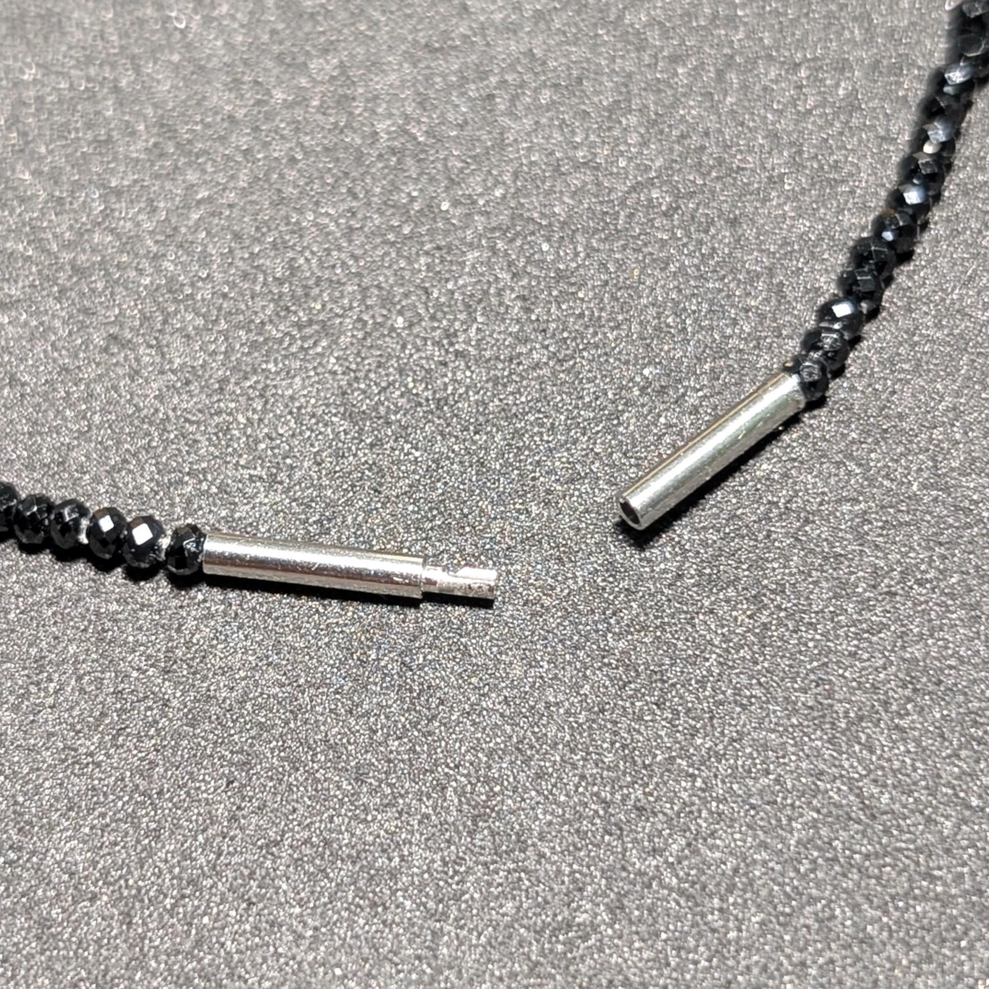 K18WG ホワイトゴールド トライアングルカット ブラックスピネル テラヘルツ ネックレス スポーツ選手愛用 ギフト | 7枚目