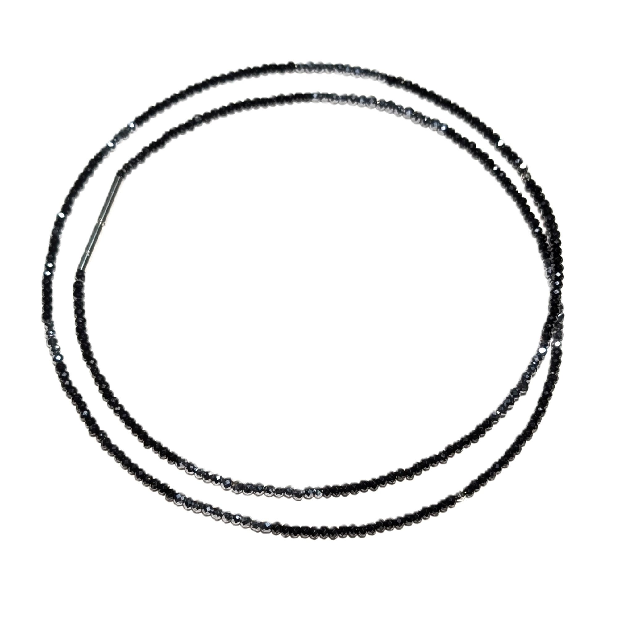 K18WG ホワイトゴールド トライアングルカット ブラックスピネル テラヘルツ ネックレス スポーツ選手愛用 ギフト | 8枚目